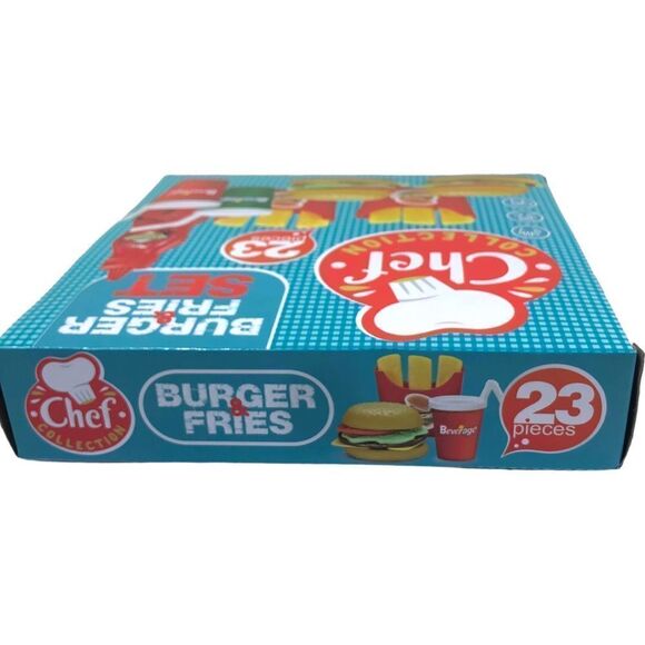 Toy Chef Burger & Fries Play Food Set - Picture 6 of 7